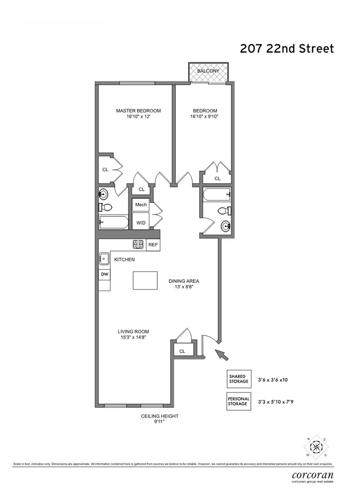 Unit for sale at 207 22ND Street, Brooklyn, NY 11215