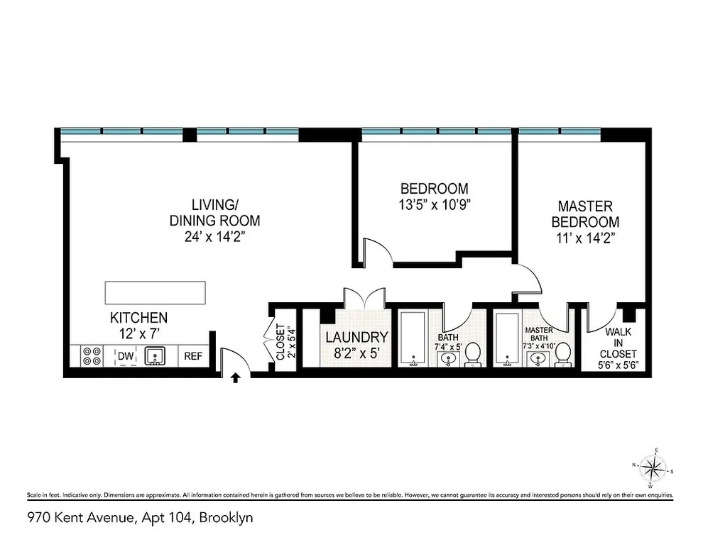 Unit for sale at 970 Kent Avenue, Brooklyn, NY 11205