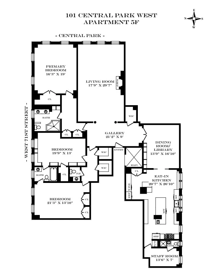 Unit for sale at 101 CENTRAL Park W, Manhattan, NY 10023