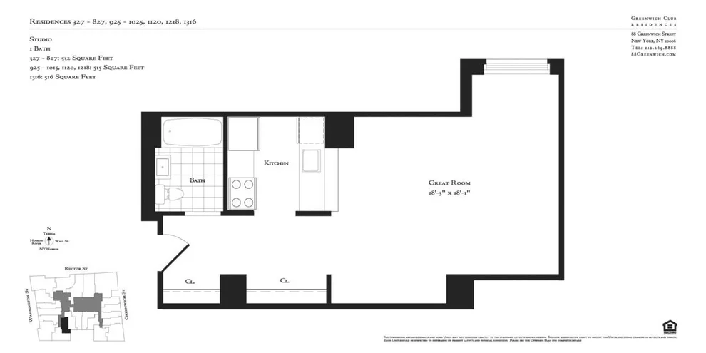 Unit for sale at 88 Greenwich Street, Manhattan, NY 10006