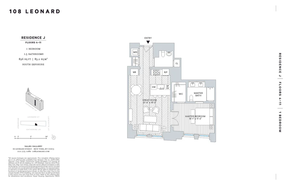 Unit for sale at 108 LEONARD Street, Manhattan, NY 10013
