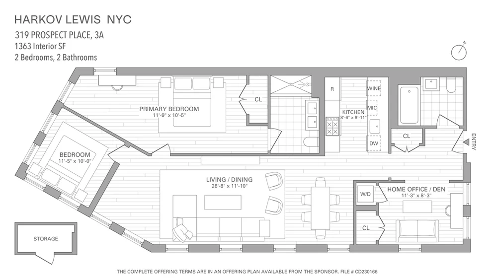 Unit for sale at 319 PROSPECT Place, Brooklyn, NY 11238