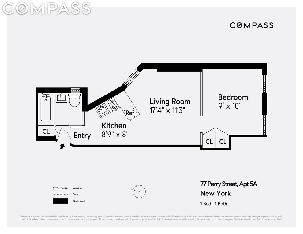 Unit for sale at 77 Perry Street, Manhattan, NY 10014