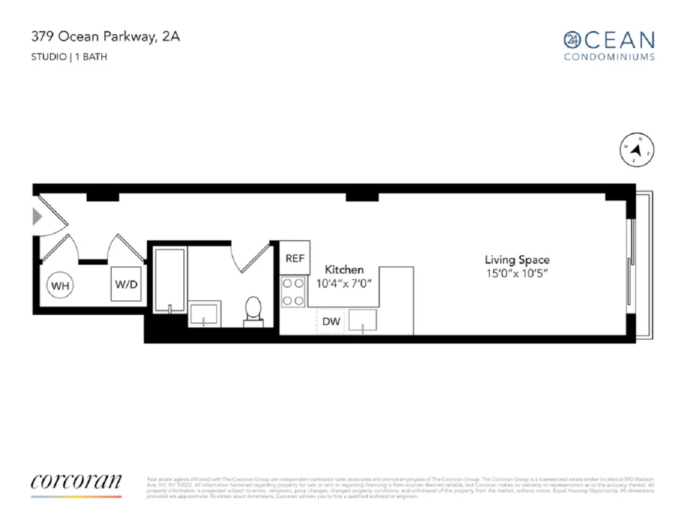 Unit for sale at 379 OCEAN Parkway, Brooklyn, NY 11218