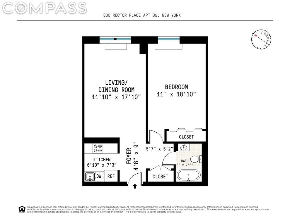 Unit for sale at 300 Rector Place, Manhattan, NY 10280