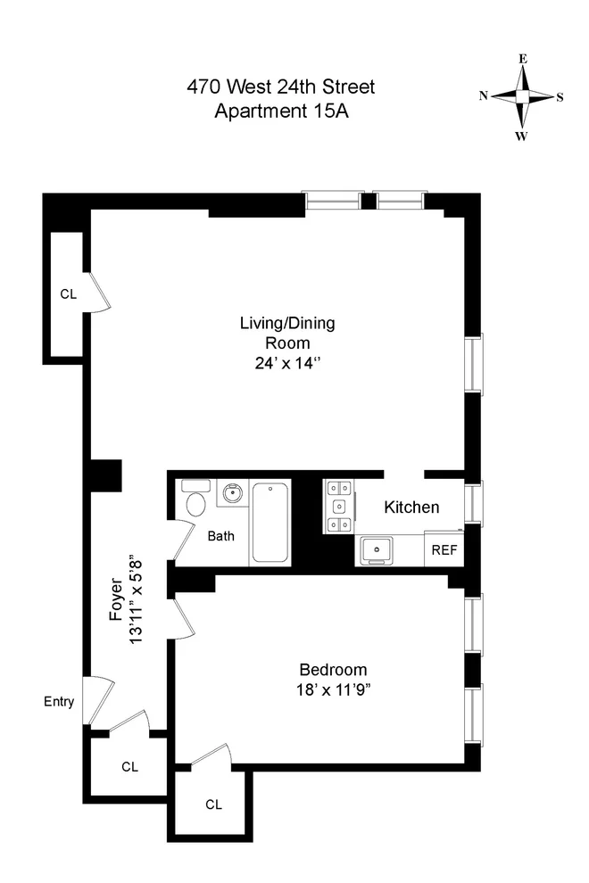 Unit for sale at 470 W 24th Street, Manhattan, NY 10011