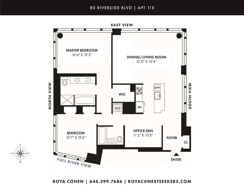 Unit for sale at 80 Riverside Boulevard, Manhattan, NY 10069