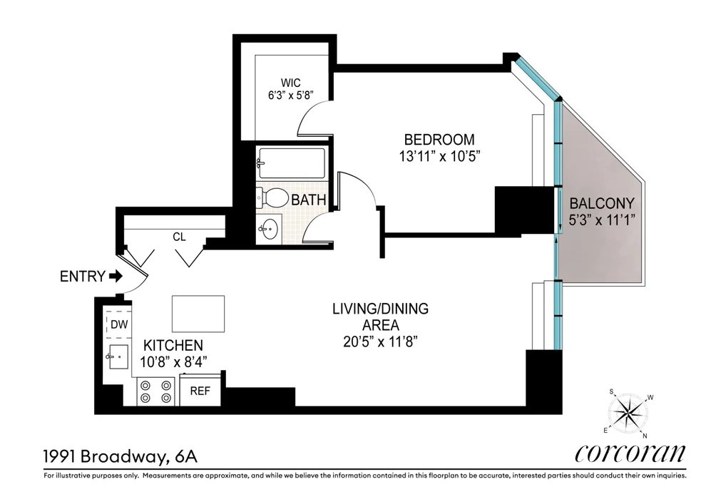 Unit for sale at 1991 BROADWAY, Manhattan, NY 10023
