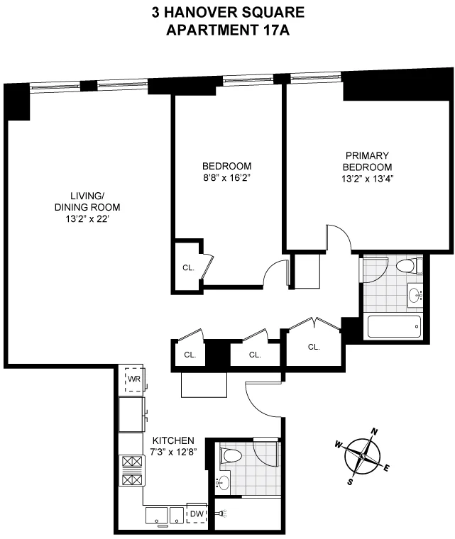 Unit for sale at 3 HANOVER Square, Manhattan, NY 10004