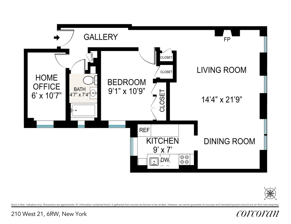 Unit for sale at 210 W 21ST Street, Manhattan, NY 10011