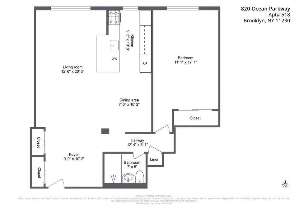 Unit for sale at 820 OCEAN Parkway, Brooklyn, NY 11230