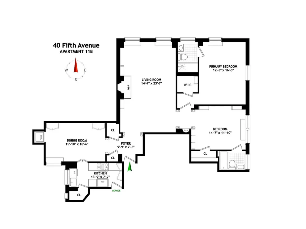 Unit for sale at 40 5th Avenue, Manhattan, NY 10011