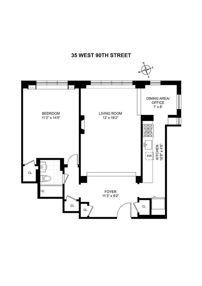 Unit for sale at 35 W 90th Street, Manhattan, NY 10024