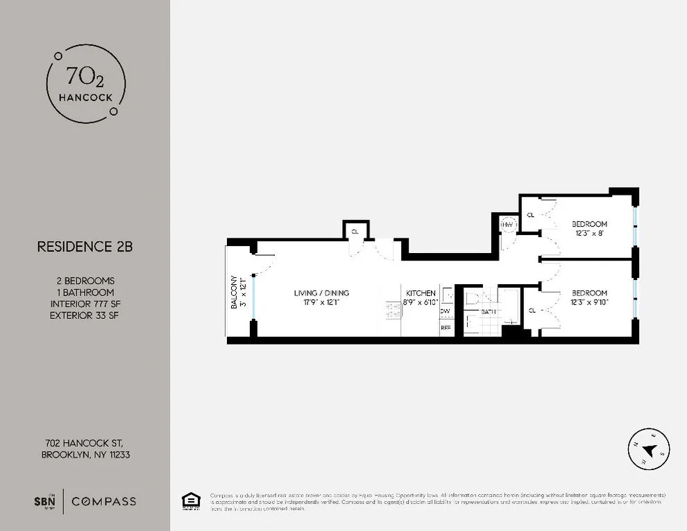 Unit for sale at 702 Hancock Street, Brooklyn, NY 11233
