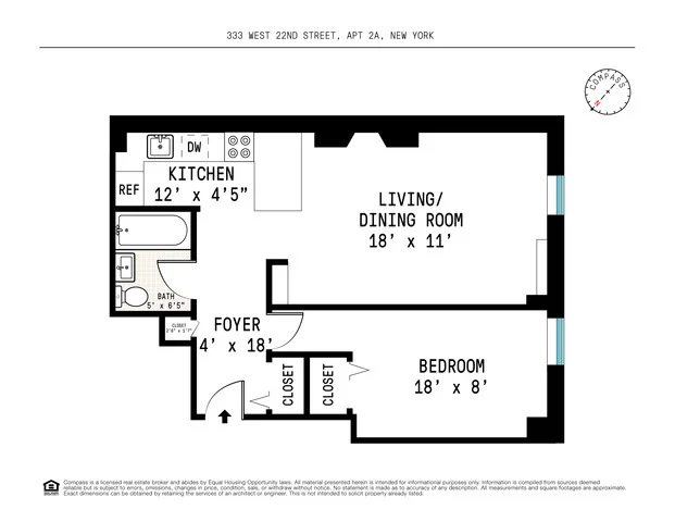 Unit for sale at 333 W 22nd Street, Manhattan, NY 10011
