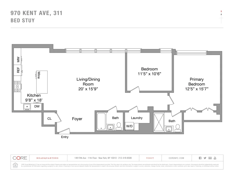 Unit for sale at 970 KENT Avenue, Brooklyn, NY 11205