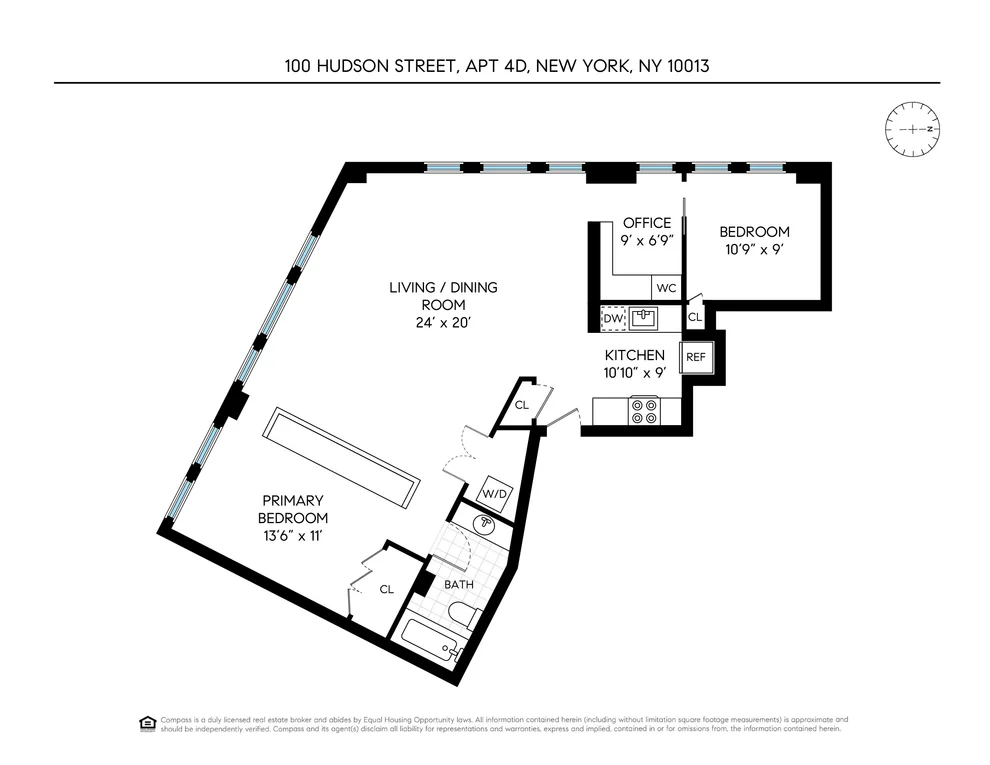 Unit for sale at 100 Hudson Street, Manhattan, NY 10013