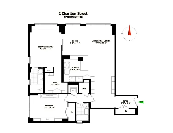 Unit for sale at 2 CHARLTON Street, Manhattan, NY 10013