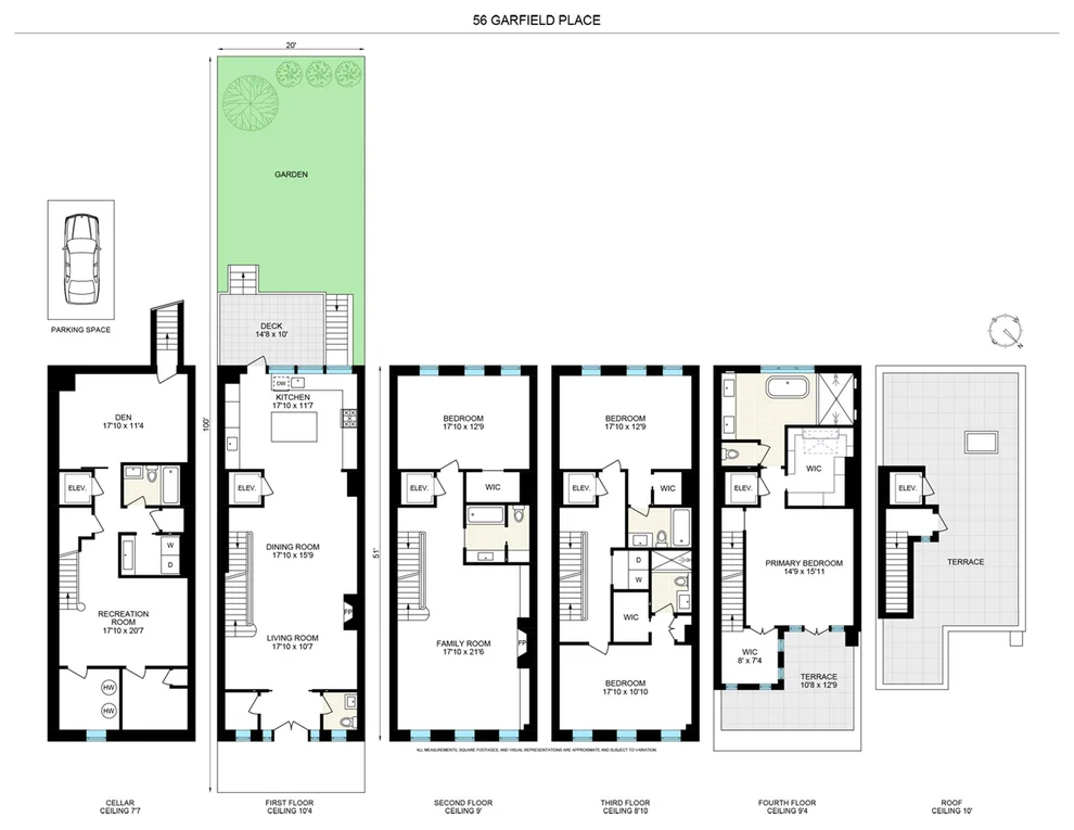 Unit for sale at 56 GARFIELD Place, Brooklyn, NY 11215