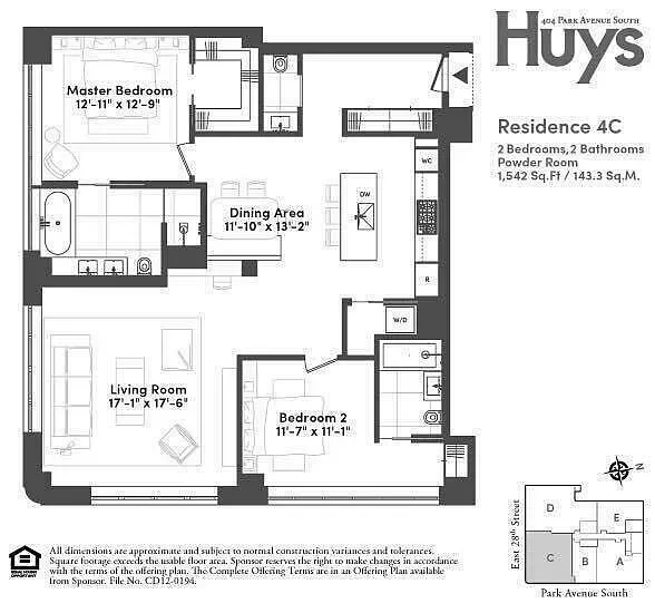 Unit for sale at 404 PARK Avenue S, Manhattan, NY 10016