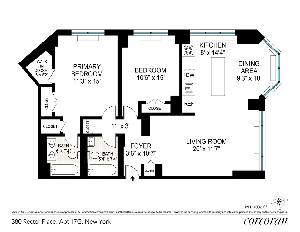 Unit for sale at 380 RECTOR Place, Manhattan, NY 10280