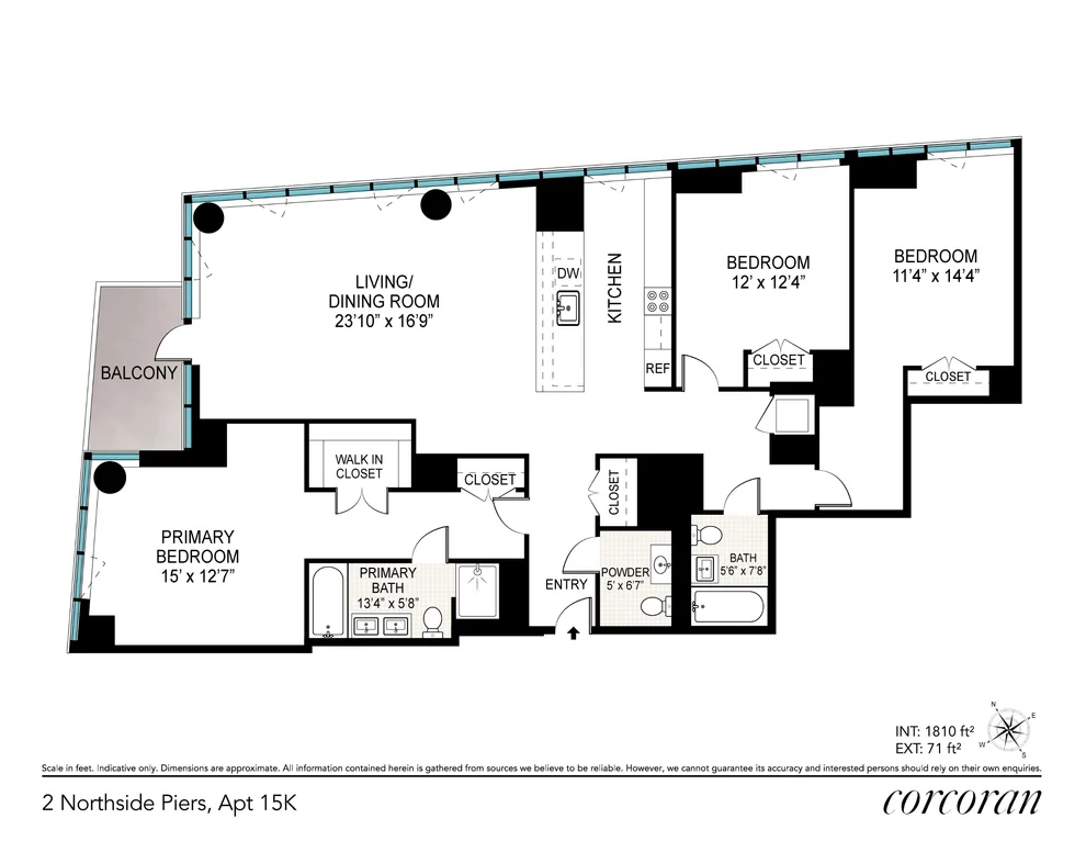 Unit for sale at 2 NORTHSIDE PIERS, Brooklyn, NY 11249