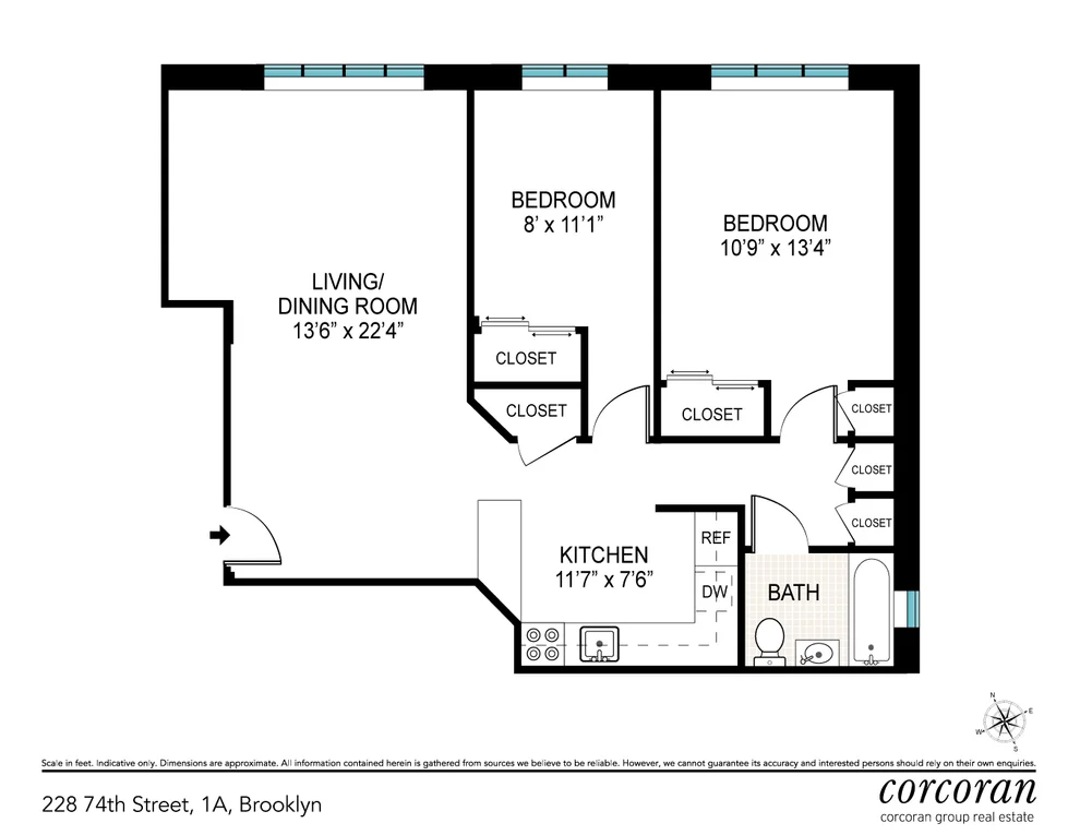 Unit for sale at 228 74th Street, Brooklyn, NY 11209