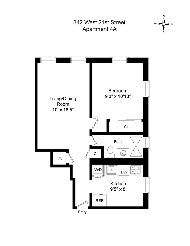Unit for sale at 342 W 21ST Street, Manhattan, NY 10011
