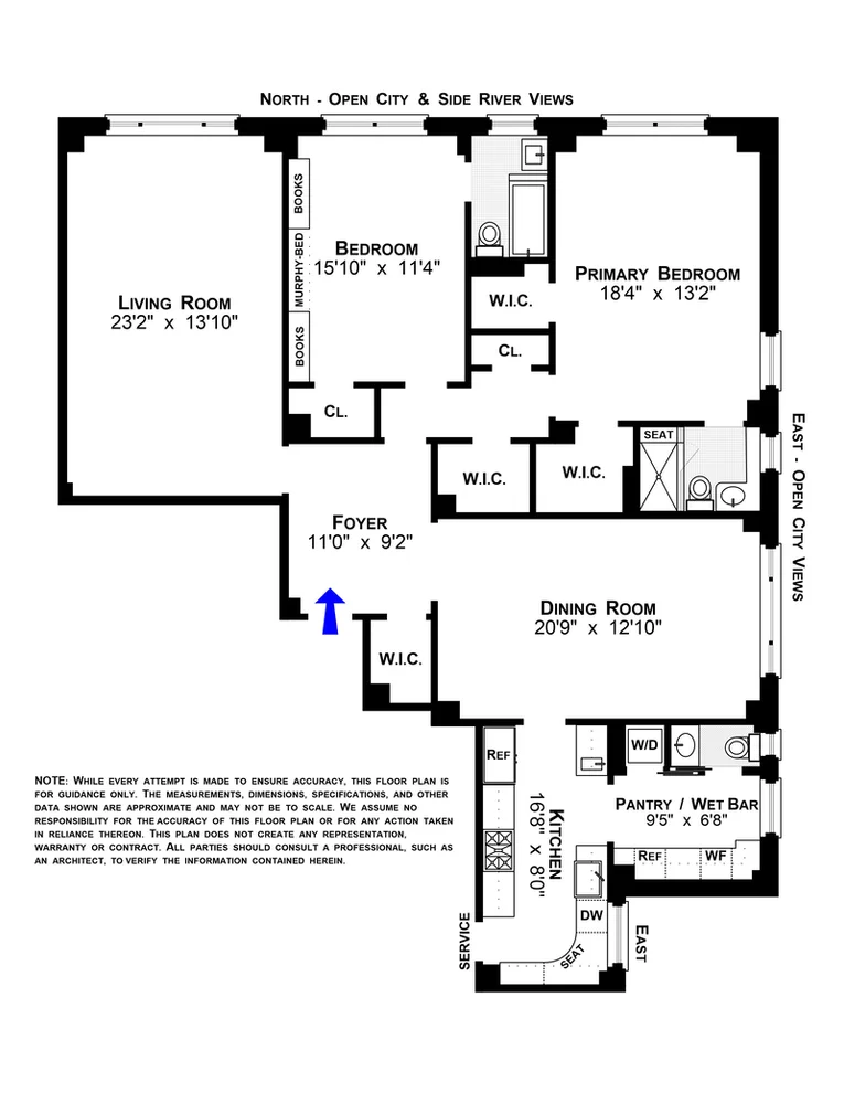 Unit for sale at 186 RIVERSIDE Drive, Manhattan, NY 10024