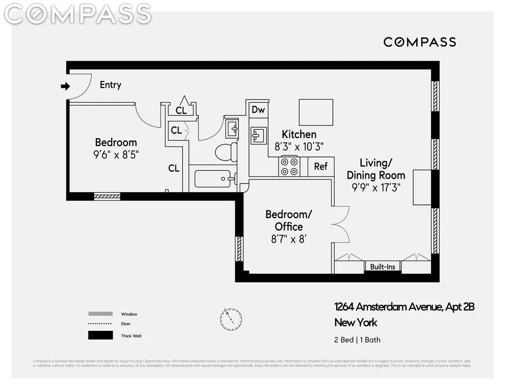 Unit for sale at 1264 Amsterdam Avenue, Manhattan, NY 10027
