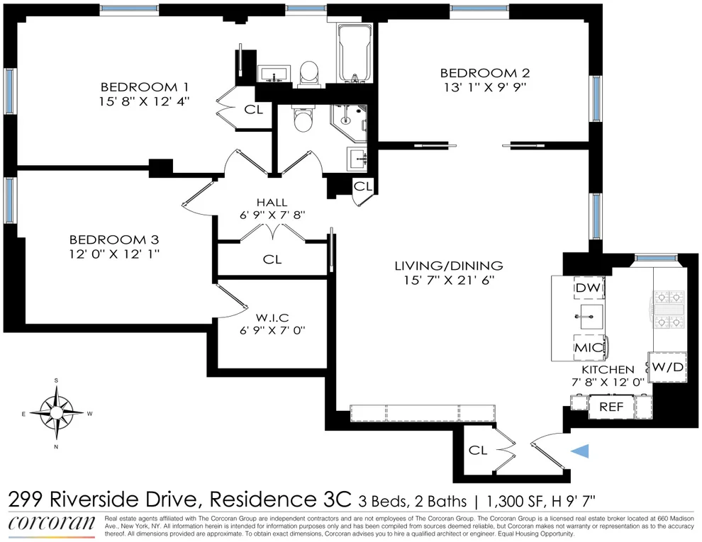 Unit for sale at 299 RIVERSIDE Drive, Manhattan, NY 10025