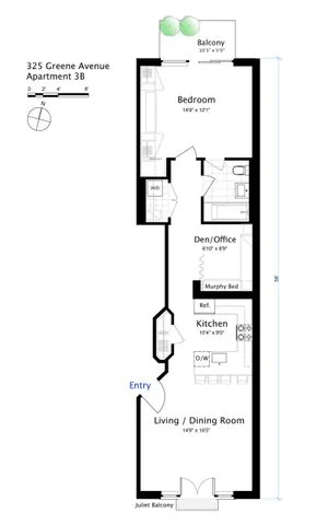Unit for sale at 325 Greene Avenue, Brooklyn, NY 11238