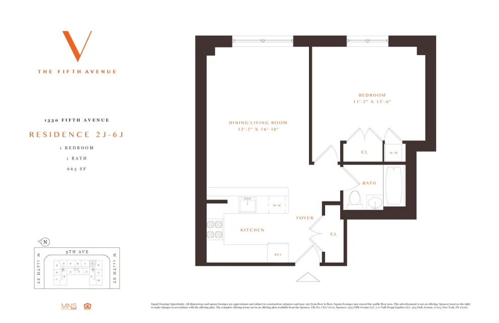 Unit for sale at 1330 5th Avenue, Manhattan, NY 10026
