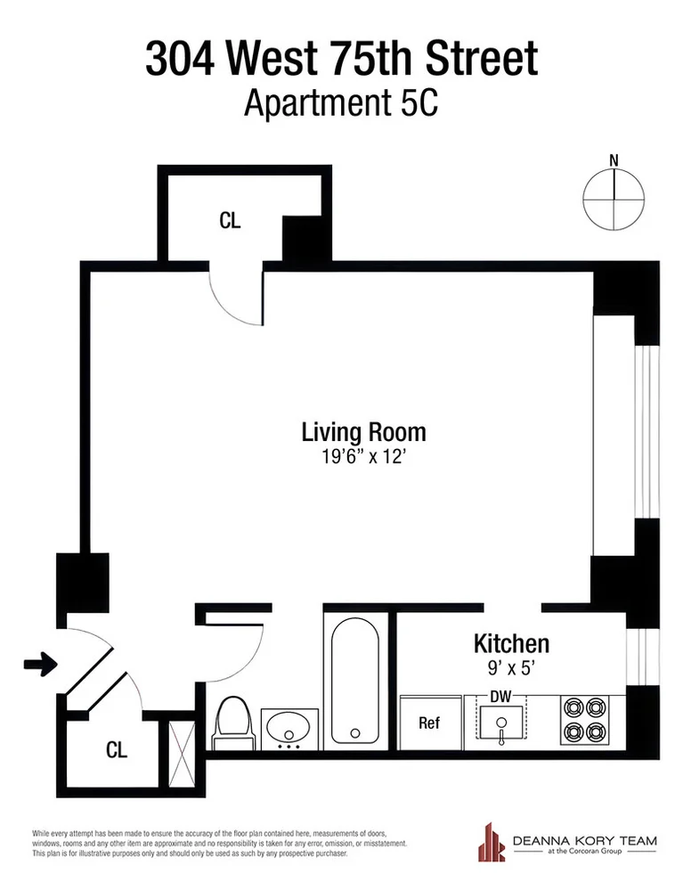 Unit for sale at 304 W 75TH Street, Manhattan, NY 10023