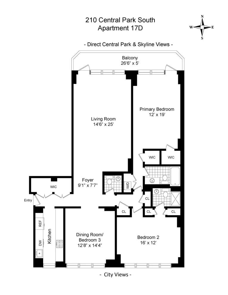 Unit for sale at 210 CENTRAL Park S, Manhattan, NY 10019