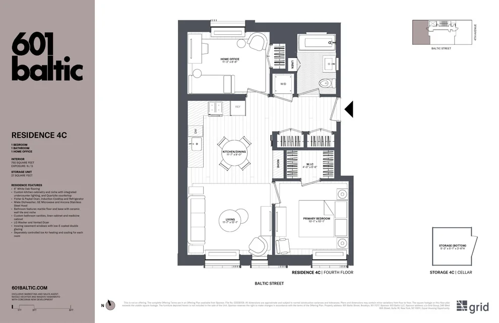 Unit for sale at 601 BALTIC Street, Brooklyn, NY 11217