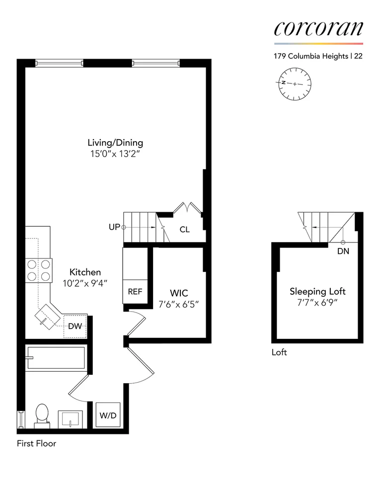 Unit for sale at 179 Columbia Hts, Brooklyn, NY 11201