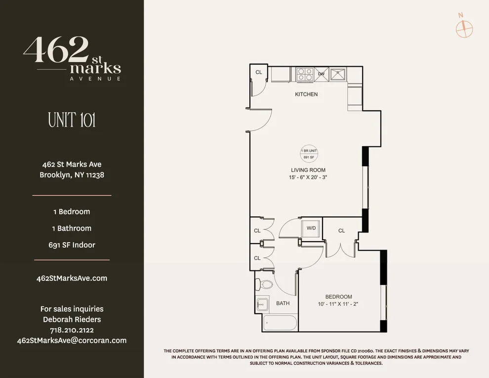 Unit for sale at 462 ST MARKS Avenue, Brooklyn, NY 11238