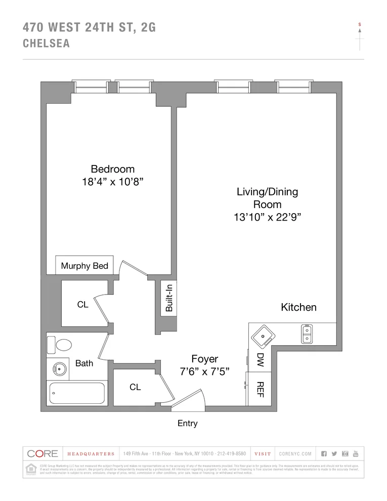 Unit for sale at 470 W 24th Street, Manhattan, NY 10011