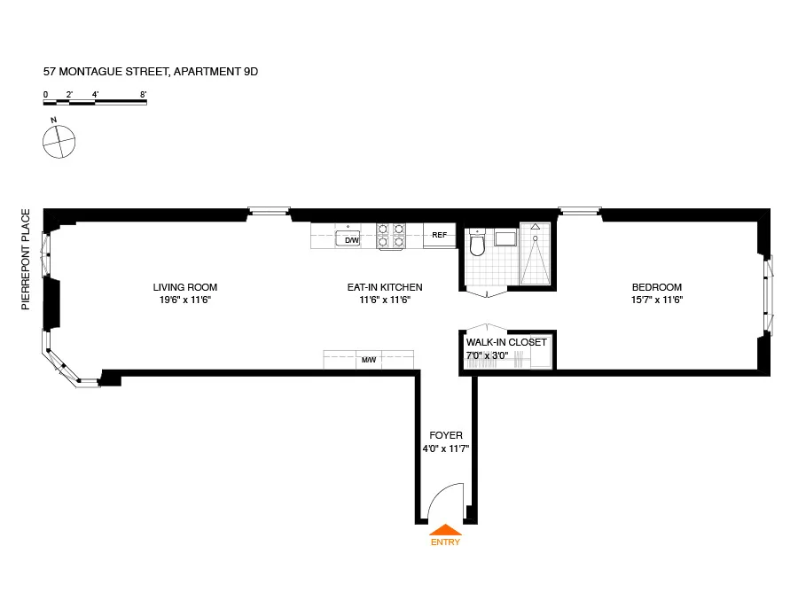 Unit for sale at 57 MONTAGUE Street, Brooklyn, NY 11201