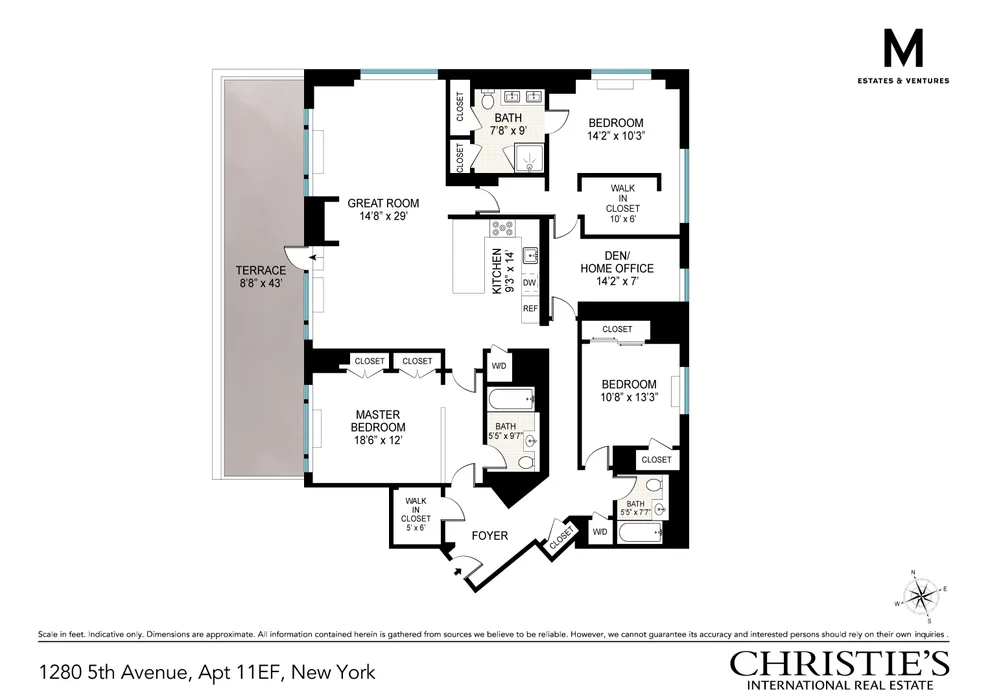 Unit for sale at 1280 5TH Avenue, Manhattan, NY 10029