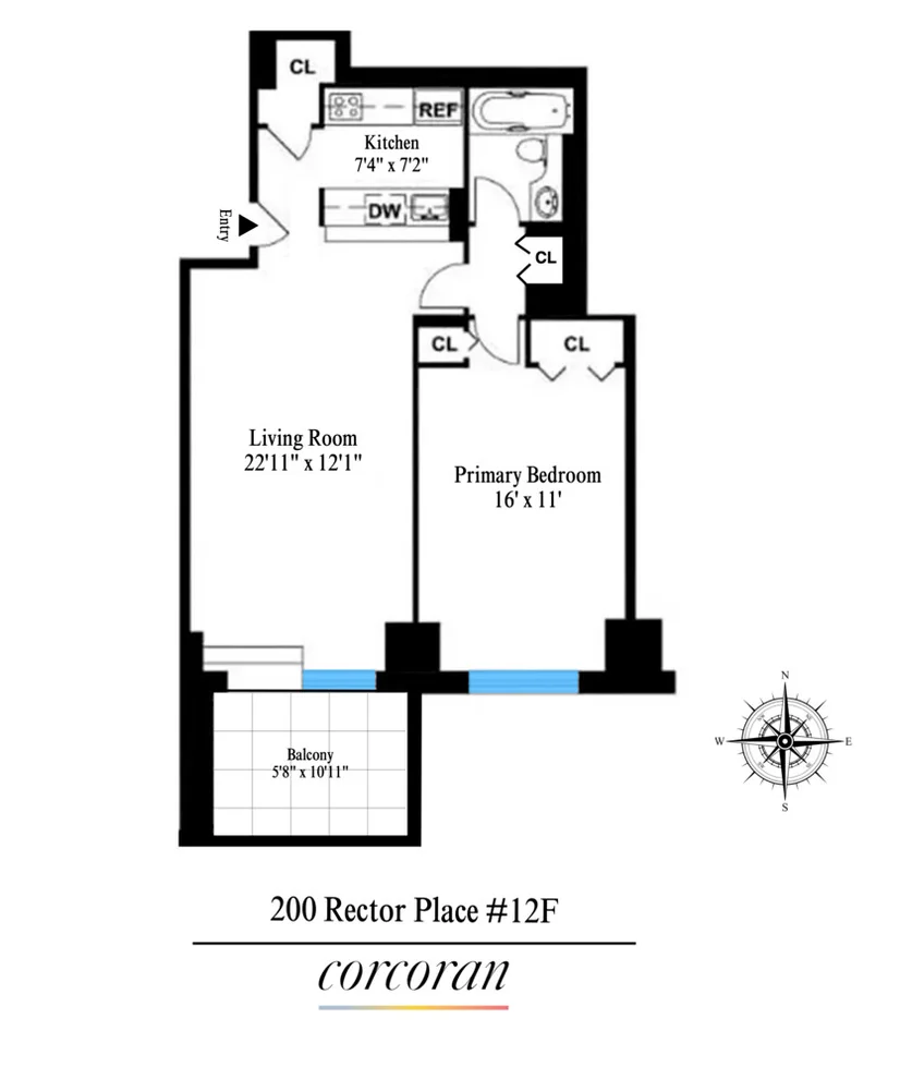 Unit for sale at 200 RECTOR Place, Manhattan, NY 10280