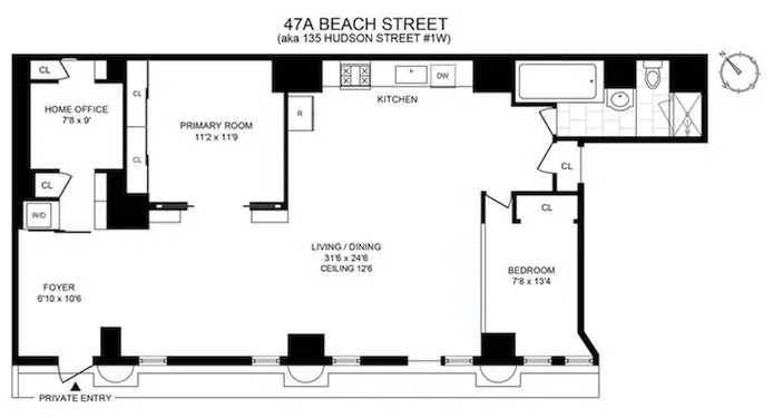 Unit for sale at 135 HUDSON Street, Manhattan, NY 10013