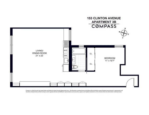 Unit for sale at 153 Clinton Avenue, Brooklyn, NY 11205