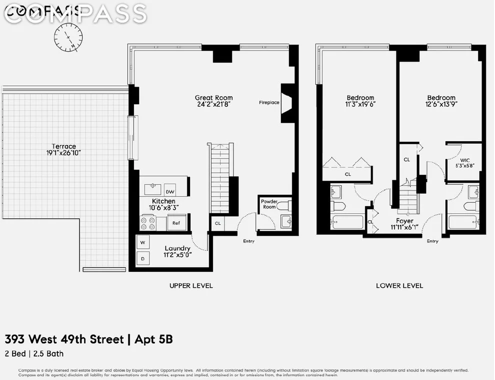Unit for sale at 393 W 49th Street, Manhattan, NY 10019