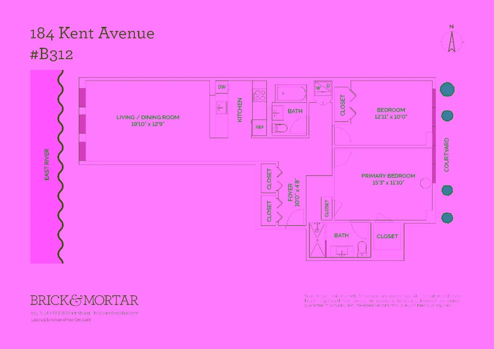 Unit for sale at 184 Kent Avenue, Brooklyn, NY 11249