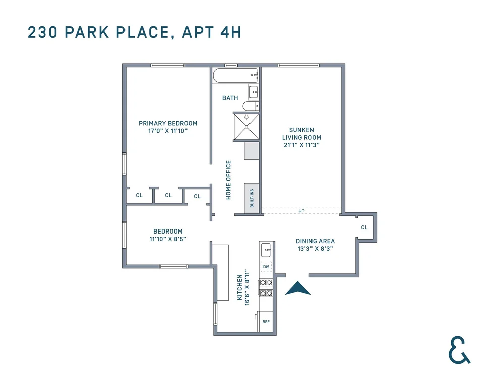 Unit for sale at 230 Park Place, Brooklyn, NY 11238