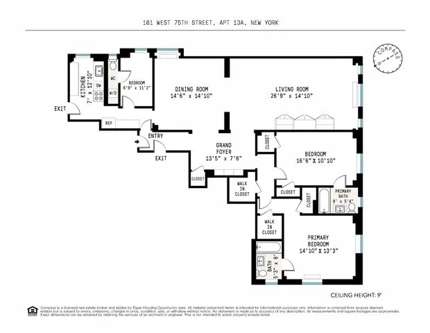 Unit for sale at 161 W 75th Street, Manhattan, NY 10023