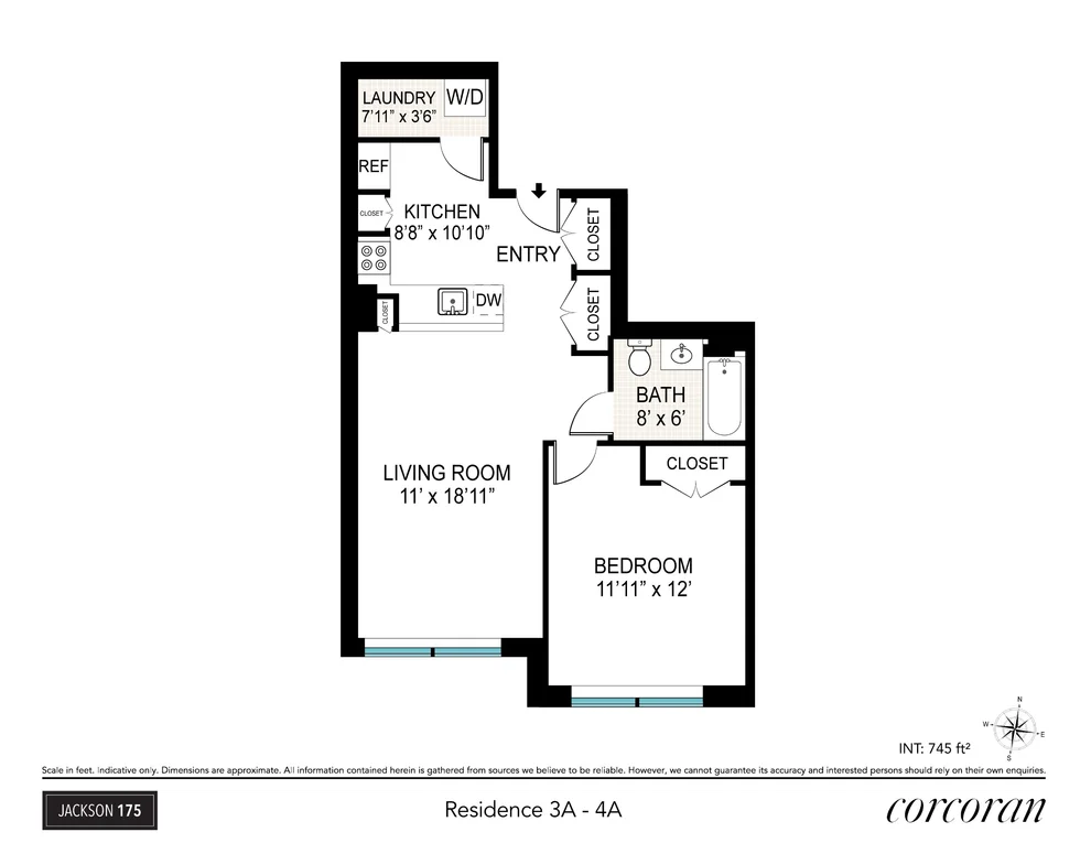 Unit for sale at 175 JACKSON Street, Brooklyn, NY 11211