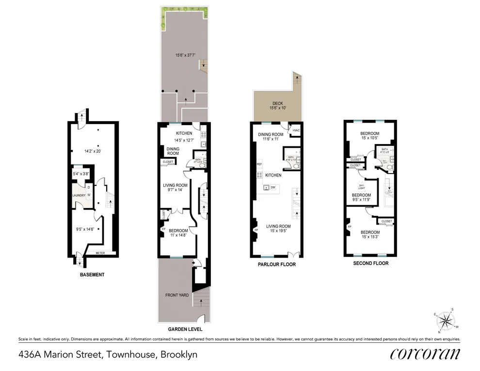 Unit for sale at 436A Marion Street, Brooklyn, NY 11233